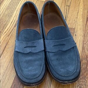 Men's Blue Suede Loafers. Sid Mashburn size 11
